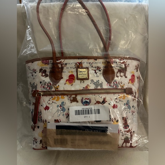 Disney Dogs Holiday Tote Bag by Dooney and Bourke - Picture 4 of 4